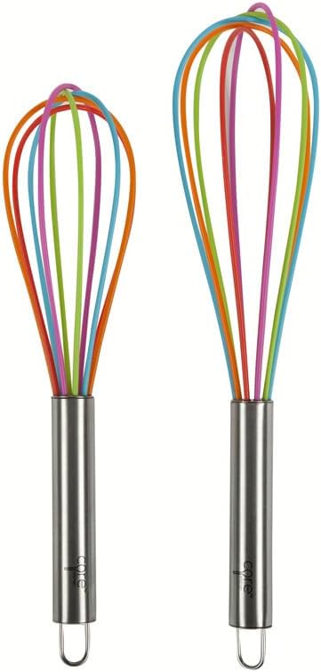 Core Kitchen 2 Piece Whisk Set, Rainbow