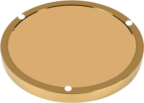Round Marble Vanity Tray - Decorative Catchall Organizer for Perfume, Jewelry, Cosmetics (Dia 8.6 inch)
