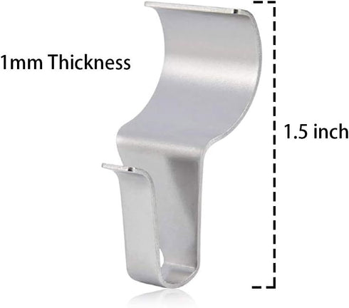 No-Hole Hooks Vinyl Siding Hangers - Low Profile, 4PK