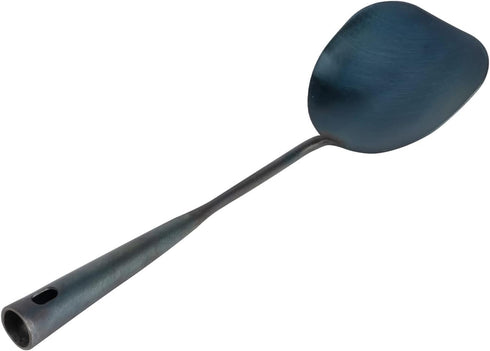 ZhenSanHuan Chinese Traditional HandMade Iron Spatula & Ladle Wok Tool Set, Long Wok Utensils