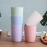 Eco-friendly Unbreakable Reusable Drinking Cup for Adults (12 OZ), Wheat Straw Glasses Healthy Tumbler Set, 5-Multicolor