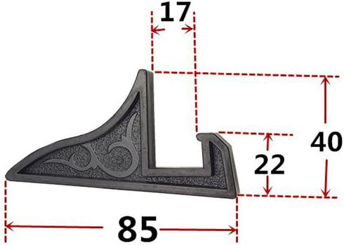 Teensery 12 Pcs Black Plastic Display Stand for Pictures, Photos, Decorative Plates, and Artworks