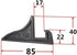 Teensery 12 Pcs Black Plastic Display Stand for Pictures, Photos, Decorative Plates, and Artworks