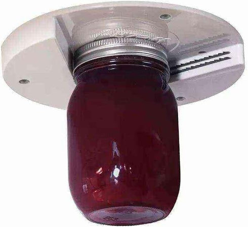 New Under Cabinet Manual Jar Opener for Weak Hands and Seniors with Arthritis, Small, White