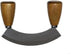 Mezzaluna Chopper Rocking Knife with Sharp Blades, ULU Knife for Veggie Rocker, Pizza Cutter, Kale Herbs Chopper &