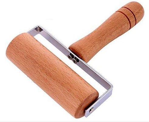 Non-Stick Wood Pastry and Pizza Baking Roller Pin for Baking (T-Shape)