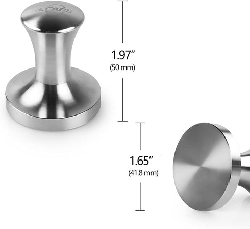 RECAPS Stainless Steel Espresso Coffee Tamper Filling Tool, Compatible with Dolce Gusto Machine, 41.8mm