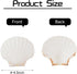 6PCS 4inch Scallop Shells: White Sea Shells for Crafting, DIY Painting, and Home Wedding Decoration