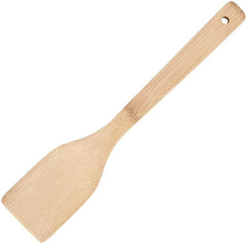 Wooden/Bamboo Kitchen Utensils Set & Kitchen Gadgets, Kitchen Essentials Cooking Utensils, Spatulas, Spoons and Crepe Spreader (3pc Set-Spoon, Flat and Pointed Spatula) by HipGirl
