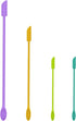 Mini Spatula Silicone Spatula Set, 4pcs Small Makeup Scrapers for Cosmetics, Reusable Beauty Tiny Tools, Thin Jar