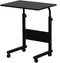 HomVent Adjustable TV Tray Table Rolling Sofa Side Snack Table with Wheels Portable