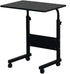 HomVent Adjustable TV Tray Table Rolling Sofa Side Snack Table with Wheels Portable