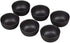 Chinese Tea Tasting Cup Set of 6, Mini Purple Sand Kung Fu Tea Cups, Black Ceramic Tea Bowl