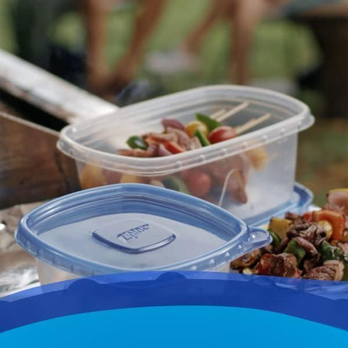 Food Storage Container, 5-Cup Square, 3-Ct