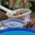 Food Storage Container, 5-Cup Square, 3-Ct