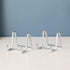 Plate Holder Easel Display Stand - 3 inch Metal Plate Stands for Display, Silver Iron Easels for Pictures, Photo Frames