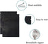 PABCK 100 Pcs Matte Black Resealable Foil Zipper Lock Pouch - 4.7x7 inch for Food Storage Bags