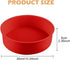 LOQJSS 10inch Round Springform Pan Silicone Cheesecake Protector Water Bath Pan to Prevent Water Entry, Red