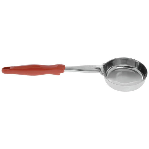 Jacob's Pride Heavy-Duty Round Solid Spoodle with Orange Handle, 8 oz