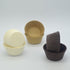 Natural White Coffee Brown Cupcake Liners, 150-Count Standard Greaseproof Paper Baking Cups