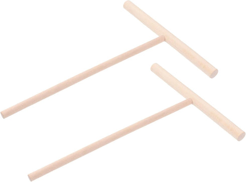 Pancake 2 Pcs Crepes Wooden Non Stick Pan Spreader by SWOOMEY