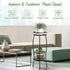 2 26.5" H HOMEXIN Plant Stand Indoor Outdoor, Tier Metal Tall Planter Stand Flower Stand Holder Heavy Duty Rustproof