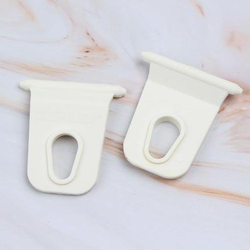 5 Pcs White Awning Clothes Hook for RV Caravan Camper, Organizer Rack Hanger for Outdoor Car Tools
