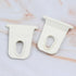 5 Pcs White Awning Clothes Hook for RV Caravan Camper, Organizer Rack Hanger for Outdoor Car Tools