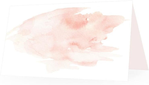 Hadley Designs 25 Pink Tent Table Place Cards for Wedding, Thanksgiving, Easter Catering, Folded Seat Assignment