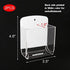 Cosmos Pack of 2 Acrylic Remote Control Holder, Adhesive Wall Mount Phone Organizer for Home Office Storage