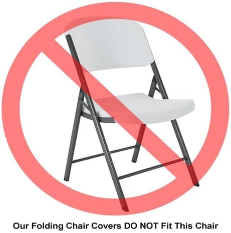 White Polyester Folding Chair Cover for Events