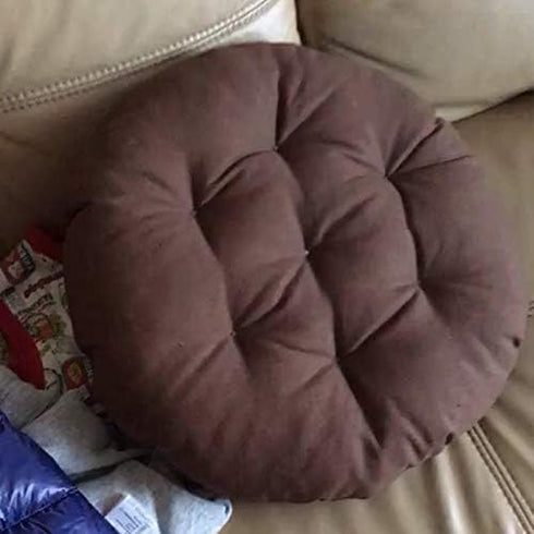TINTON LIFE 12" Padded Round Bar Stool Cover Cushion with Elastic Fabric Round Chair Seat Cushion for Wooden Metal