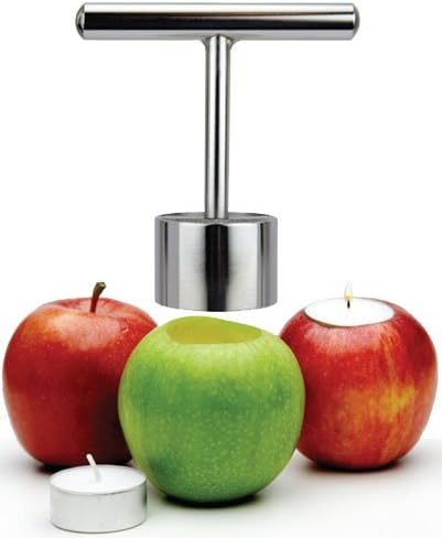 Apple HOLIDAY candle CARVER Christmas Centerpiece Decor