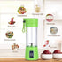Portable Blender, Mini Fruit Mixer Rechargeable with USB for Smoothie, Green