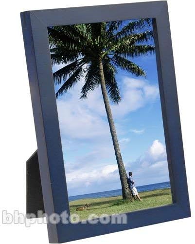 Lawrence Frames Blue Wood Picture Frame, Gallery Collection, 5 by 7-Inch
