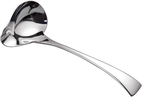 IMEEA Small Sauce Ladle with Pouring Spout, 18/10 Stainless Steel Sauce Drizzle Spoon - 7inch