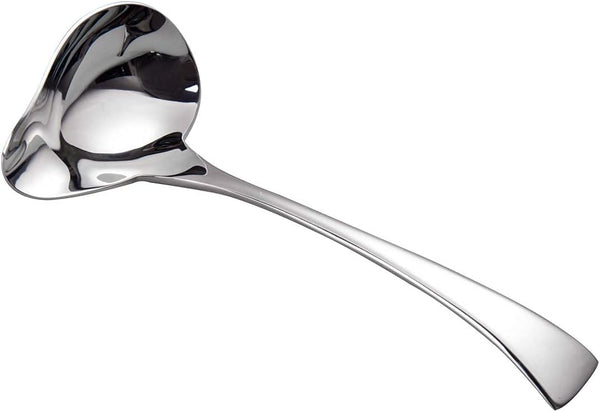 IMEEA Small Sauce Ladle with Pouring Spout, 18/10 Stainless Steel Sauce Drizzle Spoon - 7inch