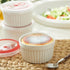 Sweese 6-Pack 8 oz Porcelain Ramekins with Lids, White Souffle Dishes for Baking, Oven-Friendly Pudding Bowls