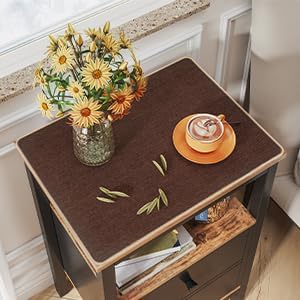 DAWNTREES Night Stand Cover for Top,23.6" x 15.7" Small Bedside Table Cloth,Waterproof