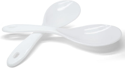 Vonty 2pcs ABS Non Stick Rice Paddle Spoon, 7.8 Inch, White
