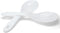Vonty 2pcs ABS Non Stick Rice Paddle Spoon, 7.8 Inch, White