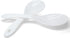 Vonty 2pcs ABS Non Stick Rice Paddle Spoon, 7.8 Inch, White