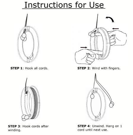 Blind Cord Winder - No Wall Damage Safety Blind Cord Wrap Cleat Alternative (Clear, 2-Pack)