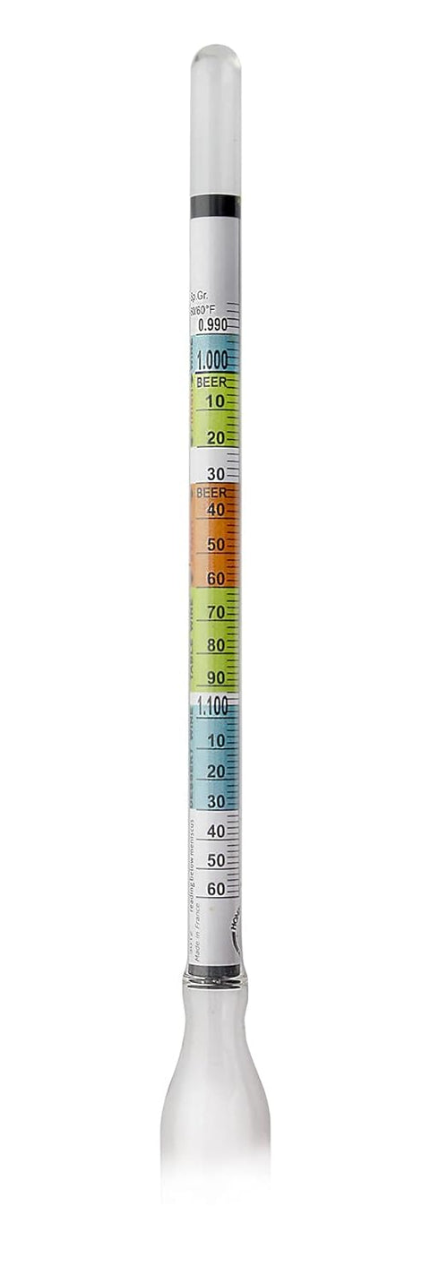 Triple Scale Hydrometer for Wine and Beer