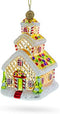 Gingerbread House with Candy Canes, Blown Glass Christmas Ornament