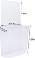 Remote Holder Wall Mount, Damage-Free (2 Pack), Clear Self-Adhesive Organizer for Mobile Phone, Keys