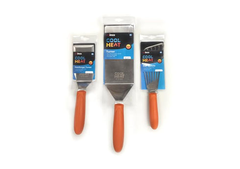 Winco 5" x 3" Cool Touch Handle Griddle Turner/Spatula for Burgers and Steaks