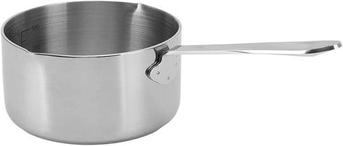 Stainless Steel Mini Sauce Pan, 350/500ML Small Sauce Cup with Long Handle for Chocolate Melting