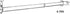 Graber Flat Lock-Seam Sash Rod, 6 to 11-Inch Adjustable Width, White