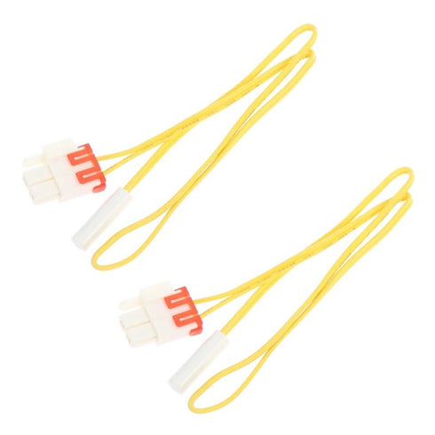 2 Pack Refrigerator Defrost Temp Sensor Replacement for Samsung Fridge Units DA32-00006W, Yellow